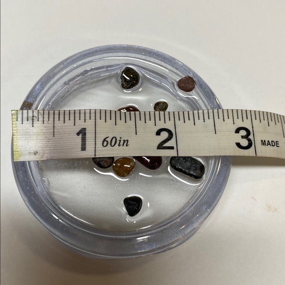 Puddin Jar Small Resin Semi Clear Rock Homemade Screw Lid Container NWOT - Picture 12 of 16